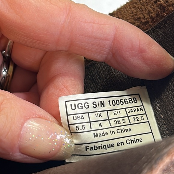 UGG SUEDE COMBAT LIKE NEW CHESTNUT BROWN BOOTS SZ 5.5 - Picture 7 of 15